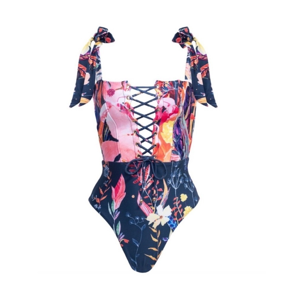 Soah Victoria Floral One Piece Swimsuit S